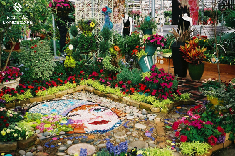 7 Ý Tưởng Thiết Kế Sân Vườn Theo Nghệ Thuật Mosaic Tuyệt Đẹp