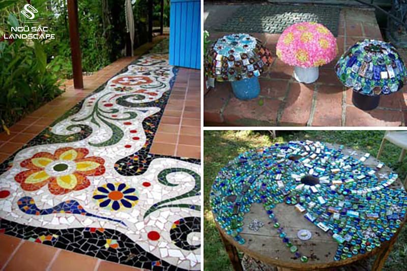 Ứng dụng nghệ thuật mosaic trong đời sống