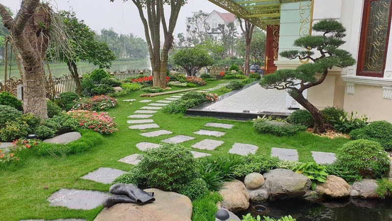 Phong cách thiết kế tiểu cảnh sân vườn tự nhiên
